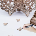 Wedding Guest Book Alternative, Wood Butterfly Baby Shower Guest Book Wedding Reception with 80pcs Wooden Butterflies and Drop Box, Rustic Wedding Sign Decor for Anniversary and Ceremony Party - Image 3