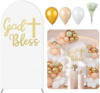 Gilprop 141 Pcs 7.2ft God Bless Baptism, Elastic Polyester by Gilprop