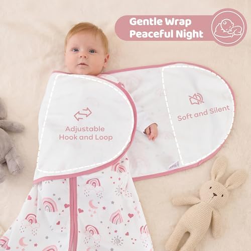 Baby Swaddle Sleep Sack 3-6 Months, Cotton Swaddles for Newborns - Image 4