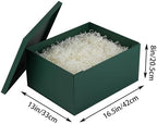 UoeRing 16.5" Green XL Gift Box with Lid for Wedding, Birthday & Holiday - Image 2