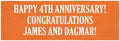 Let's Make Memories Personalized Banner for Any Occasion - Birthday Party, Retirement, Shower, Etc - Create Your Own Custom Banner - Party Decorations - Indoor/Outdoor Vinyl - Orange - 10ft by LetsMakeMemories
