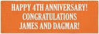 Let's Make Memories Personalized Banner for Any Occasion - Birthday Party, Retirement, Shower, Etc - Create Your Own Custom Banner - Party Decorations - Indoor/Outdoor Vinyl - Orange - 10ft by LetsMakeMemories