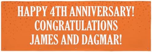 Let's Make Memories Personalized Banner for Any Occasion - Birthday Party, Retirement, Shower, Etc - Create Your Own Custom Banner - Party Decorations - Indoor/Outdoor Vinyl - Orange - 10ft by LetsMakeMemories