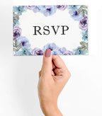 50 Blank RSVP Postcards Floral Print 4"X6" Response Cards,RSVP Reply Card for Wedding,Bridal Shower,Baby Shower - Image 2