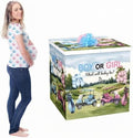 AmazingSpark 28in Giant Gender Reveal Gift Box Kit, Blue or Pink Golf by Unknown