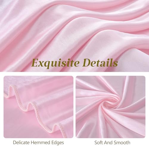 Large Pink Bow Decor, 24x16x79 Inches Big Silky Ribbon Bows for Room Wall Door Decorations Oversized Coquette Stain Bow Party Decorations for Birthday Bridal Baby Shower Wedding Photo Booth Backdrop - Image 6