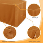 Obstal 2 Pack Table Clothes for 6 FT Rectangle Tables, Bronze - Image 4