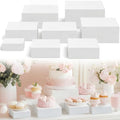 Barydat 8 Pcs White Wood Risers Display, Small 8.7" by home