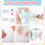 AmazingSpark 28in Giant Gender Reveal Gift Box Kit, Bow - Image 3