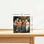 Buy4Wall Personalized Desktop Photo Panel Print with Easel - Custom Picture Gifts for Daughter Son Baby Shower - Square Shape Tabletop Picture Frame Customized Photo Print - 6x6 inches - Image 2