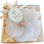 Giftsupstore Wedding Favors Guests Bulk- 50 Set Elegant Silver Design Orchid Candle -Custom Bridal Shower Gifts, Baby Shower & Personalized Bachelorette Party Candle Favors – Decorative Floral Candles by GiftUp