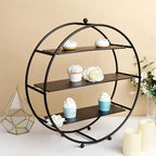 Efavormart 21" Matte Black Metal Tiered Cupcake Stand, 3 Tier Dessert Cupcake Holder Display Stand - Image 4
