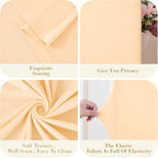 Champagne Square Arch Backdrop Cover 6.6x6.6FT, Double-Sided Stretchy Spandex Fabric Fits Square Arch Backdrop Stand, Champagne Background Backdrop for Wedding Baby Shower Birthday Party Decorations - Image 5