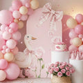 Novabright 2 Pcs One Silly Goose Party Decoration Pink Bow 5ft/2.5ft by Unknown