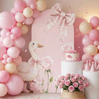 Novabright 2 Pcs One Silly Goose Party Decoration Pink Bow 5ft/2.5ft by Unknown