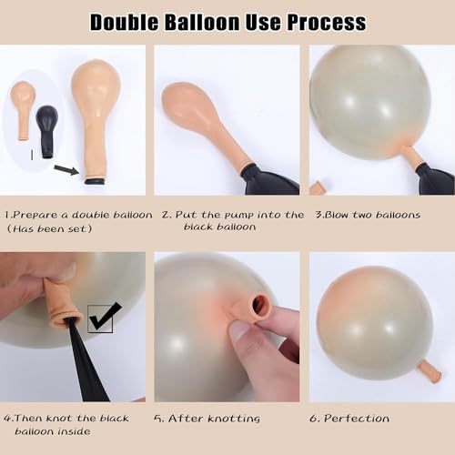 DIY Doubled Layer Cream Peach Apricot Balloons Garland Retro Pink Ballon Kit Chrome Rose Gold Globos Wedding Birthday Baby Shower Party Decor - Image 3