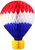 3-pack 16 Inch Large Honeycomb Hot Air Balloon Decoration (Patriotic - Red/White/Blue) by DevraParty