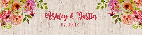 100 Bohemian Floral Wedding Anniversary Water Bottle Labels Engagement Party Birthday - Image 2