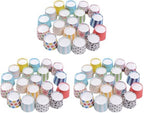 100pcs Random Colorful Premium Greaseproof Cupcake Paper Liners No Muffin Pan Needed Cupcakes Papers (Pack of 3) by Gabkey