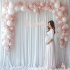 30x10ft Wrinkle Free White Backdrop Curtain for Parties Soft Fabric Drapes Wedding White Curtain Backdrop for Birthday Party Decorations Background for Photography 5x10ft, 6 Panels - Image 7