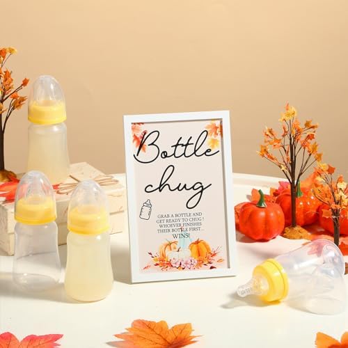Roowest Fall Pumpkin Bottle Chug Baby Shower Games Favors - Image 4