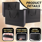 Addblu 24 Pack Extra Large Black Gift Bags with Handles & 48 Tissue Papers - Image 3