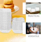Square Paper Cupcake Cases 2000pcs Food Grade Baking Cups White - Image 3