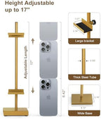 Adjustable Tabletop Easel Stand, Gold 17" H Easels for Display - Image 3