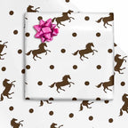 Flat Horse Pattern Birthday Gift Wrapping Paper for Family Boys Girls,Beautiful Gift Tissue Paper for Christmas Wedding Baby Shower 58"x 23" Gift Paper (Horse,4 Rolls) - Image 2