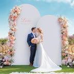 White Arch Cover Set of 2-7.2 and 6ft Arch Backdrop Cover Spandex Wedding Arch Stand Covers for Bridal Shower Wedding Baby Shower Birthday Party Ceremony Banquet Photo Background Decorations - Image 4