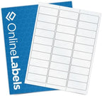 OnlineLabels 2.625" x 1" Rectangle Labels - Clear Matte - 25 Sheets by OnlineLabels