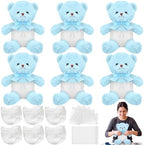 Seenelling 6 Sets Bear Diaper Changing Baby Shower Game Kit, Blue by QianRuu