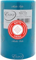 Expo International Decorative Matte Tulle, Roll/Spool of 6” X 100 Yards, Lightweight Polyester Tulle Fabric for Tutus, Costumes, and Party Decorations, Washable, Easy-to-Use, Ultra Marine by ExpoInternational