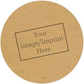 2000 Customizable Brown Kraft Stickers/2" Circle Personalized Brown Kraft Stickers/Printed with Your Logo in Black Ink by SBLABELS