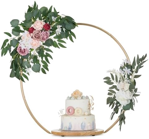 NUPTIO Wedding Gold Cake Stand: 11.7 Inch Arch Cupcake Display Stands by Nuptio