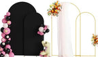 Putros Arch Backdrop Stand and Cover Set of 2, Arch Stand with Black Cover by Putros