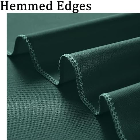 20ft x 10ft Wrinkle Free Hunter Green Backdrop Curtains for Parties, 4 Panels 5x10ft Polyester Green Photo Backdrop Drapes for Wedding Party Jungle Birthday Photography Background - Image 4