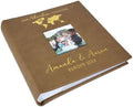Personalized Photo Album, Custom Engraved Picture Album, Holds 200 4" x 6" Photos, Leatherette and Laser Engraved Scrapbook, Adventure Together, Brown by GiftsForYouNow