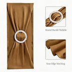 Spandex Chair Sashes, Light Brown, Pack of 50 - Image 4