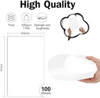 Legal Size Cardstock 8.5x14 White, Goefun Card Stock 110lb Premium Heavy Cardstock Paper 100 Sheets, Thick Printer Paper for Arts and Crafts, Posters, Brochures, Menus, Cards, Covers (Pack of 2) - Image 2