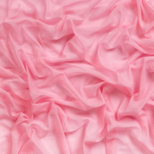 Pack of 40 Yard Chiffon Drapery Fabric, 60" Wide, Multiuse - Coral - Image 5