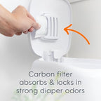 Diaper Genie Registry Gift Set | Includes Diaper Genie Complete Diaper Pail, 8 Refill Bags, 1 Carbon Filter | Perfect Starter Kit - Image 5