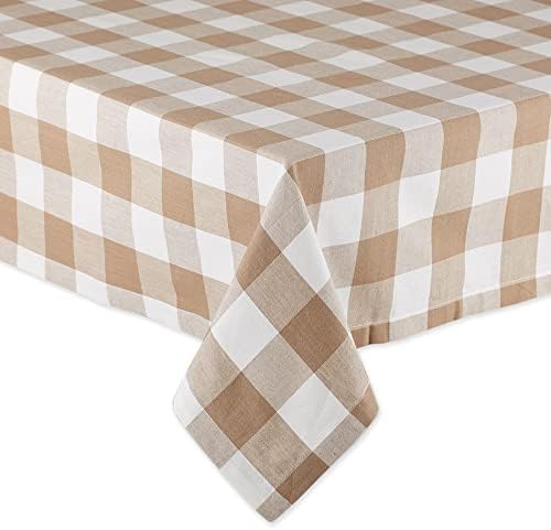 DII Stone Buffalo Check Tablecloth, 60x84 Cotton Farmhouse Rectangular - Image 2