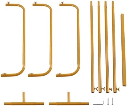 Wedding Sign Stand, 4.9FT Height Gold Metalic Welcome Sign Stand, Gold Easel Stand for Sign, Seating Chart Frame for Party, Wedding Sign Holder Ceremony Decorations, Load 13.23Lbs (4.9FT) - Image 3