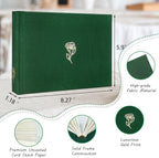 3 Inch Linen Hardcover Mini Photo Album, 52 Pockets with Extra Wide Writing Space for Fujifilm Instax Mini, Evo Liplay Instant Camera,Digital Camera,HP Sprocket, K-pop Photo Cards (Olive) - Image 2