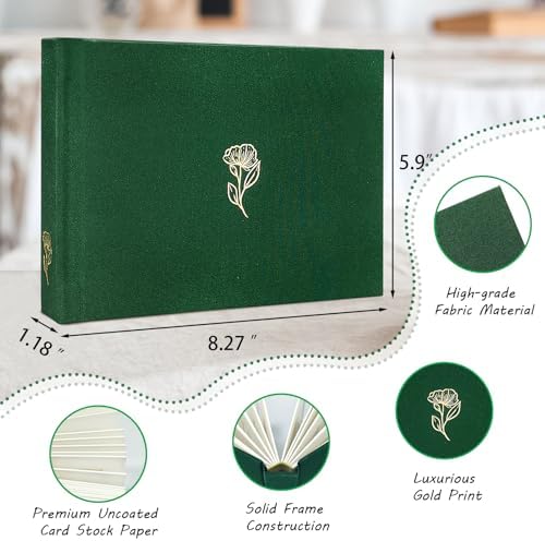 3 Inch Linen Hardcover Mini Photo Album, 52 Pockets with Extra Wide Writing Space for Fujifilm Instax Mini, Evo Liplay Instant Camera,Digital Camera,HP Sprocket, K-pop Photo Cards (Olive) - Image 2