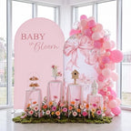 Mindsoft 2 Pcs Baby in Bloom Arch Cover Backdrop, Pink - Image 5