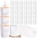 Baderke 201 Pcs Clear Wedding Popcorn Bags Treat Set, White by Baderke
