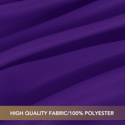 sancua Purple Tablecloths Rectangle, 8 Pack Table Cloth for 8 Foot Tables - Image 6