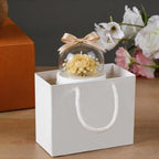 Meonua Mini Gift Bags w/Handles White 3.94x4.72x2.36 - Image 5